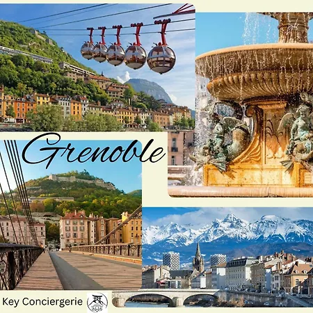 Le Smart & Cosy - T4 Spacieux Et Tres Bien Equipe - 4 - Parking Gratuit - Wifi Fibre - Gare A 20 Min - Acces Centre Facile - Jusqu'a 8 Personnes Appartement Grenoble