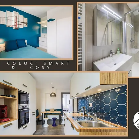 La Coloc' Smart & Cosy - 4 Differentes Et Privatives Sont Disponible Dans Ce T4 De 80m2 En Colocation - Jusqu'a 2 Personnes Par - 1 Lit Double Par *