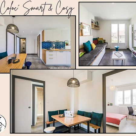 Daire Le Smart & Cosy - T4 Spacieux Et Tres Bien Equipe - 4 - Parking Gratuit - Wifi Fibre - Gare A 20 Min - Acces Centre Facile - Jusqu'a 8 Personnes