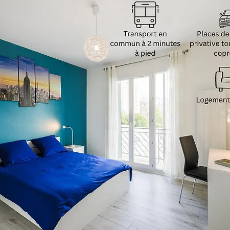 Διαμέρισμα La Coloc' Smart & Cosy - 4 Differentes Et Privatives Sont Disponible Dans Ce T4 De 80m2 En Colocation - Jusqu'a 2 Personnes Par - 1 Lit Double Par Γκρενόμπλ