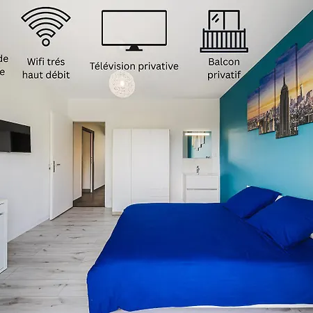 Le Smart & Cosy - T4 Spacieux Et Tres Bien Equipe - 4 - Parking Gratuit - Wifi Fibre - Gare A 20 Min - Acces Centre Facile - Jusqu'a 8 Personnes Appartement *