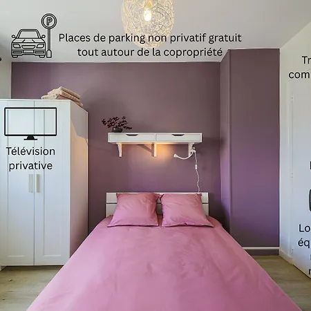 Le Smart & Cosy - T4 Spacieux Et Tres Bien Equipe - 4 - Parking Gratuit - Wifi Fibre - Gare A 20 Min - Acces Centre Facile - Jusqu'a 8 Personnes Daire Grenoble