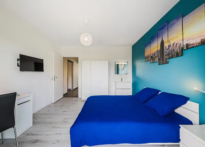 Апартаменти Le Smart & Cosy - Location Possible Du Entier Ou En Coliving Dans Ce T5 De 80m2 - 4 Differentes Et Privatives - Jusqu'a 2 Personnes Par Et 8 Pour Le Entier - Parking Gratuit - Wifi Fibre -gare A 20 Min Гренобль