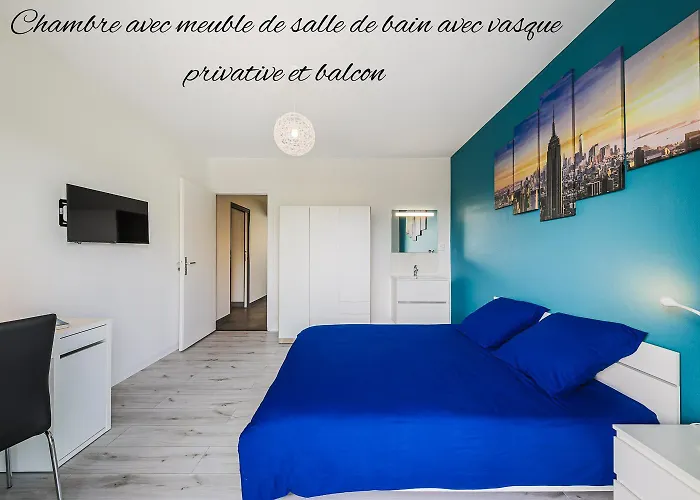 Le Smart & Cosy - Location Possible Du Entier Ou En Coliving Dans Ce T5 De 80m2 - 4 Differentes Et Privatives - Jusqu'a 2 Personnes Par Et 8 Pour Le Entier - Parking Gratuit - Wifi Fibre -gare A 20 Min Апартаменти